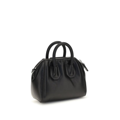 Givenchy Schwarze Lammleder Schultertasche Ovis Aries Aries