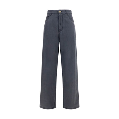 Miu Miu Schwarze Baumwoll-Jeans mit geradem Bein