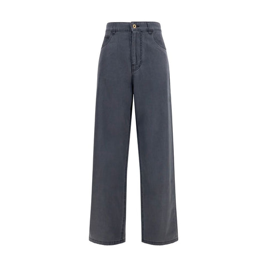 Miu Miu Schwarze Baumwoll-Jeans mit geradem Bein