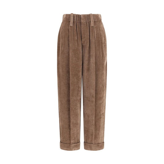 Brunello Cucinelli Braune Viskose-Freizeithose