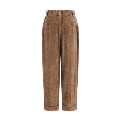 Brunello Cucinelli Braune Viskose-Freizeithose