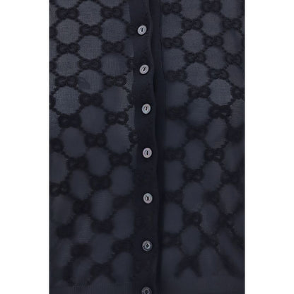 Gucci Schwarzer Cardigan aus Viskose