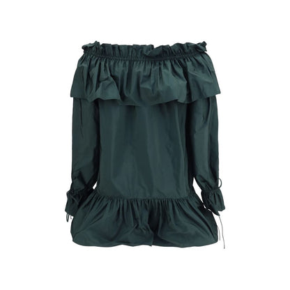 Saint Laurent Zweifarbige Polyamid-Freizeitkleid