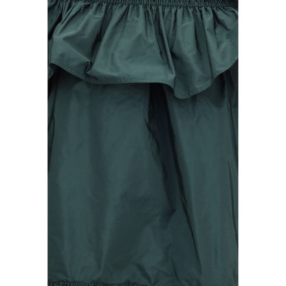 Saint Laurent Zweifarbige Polyamid-Freizeitkleid