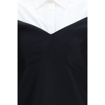 Balenciaga Schwarzes Oves Aries Wollkleid