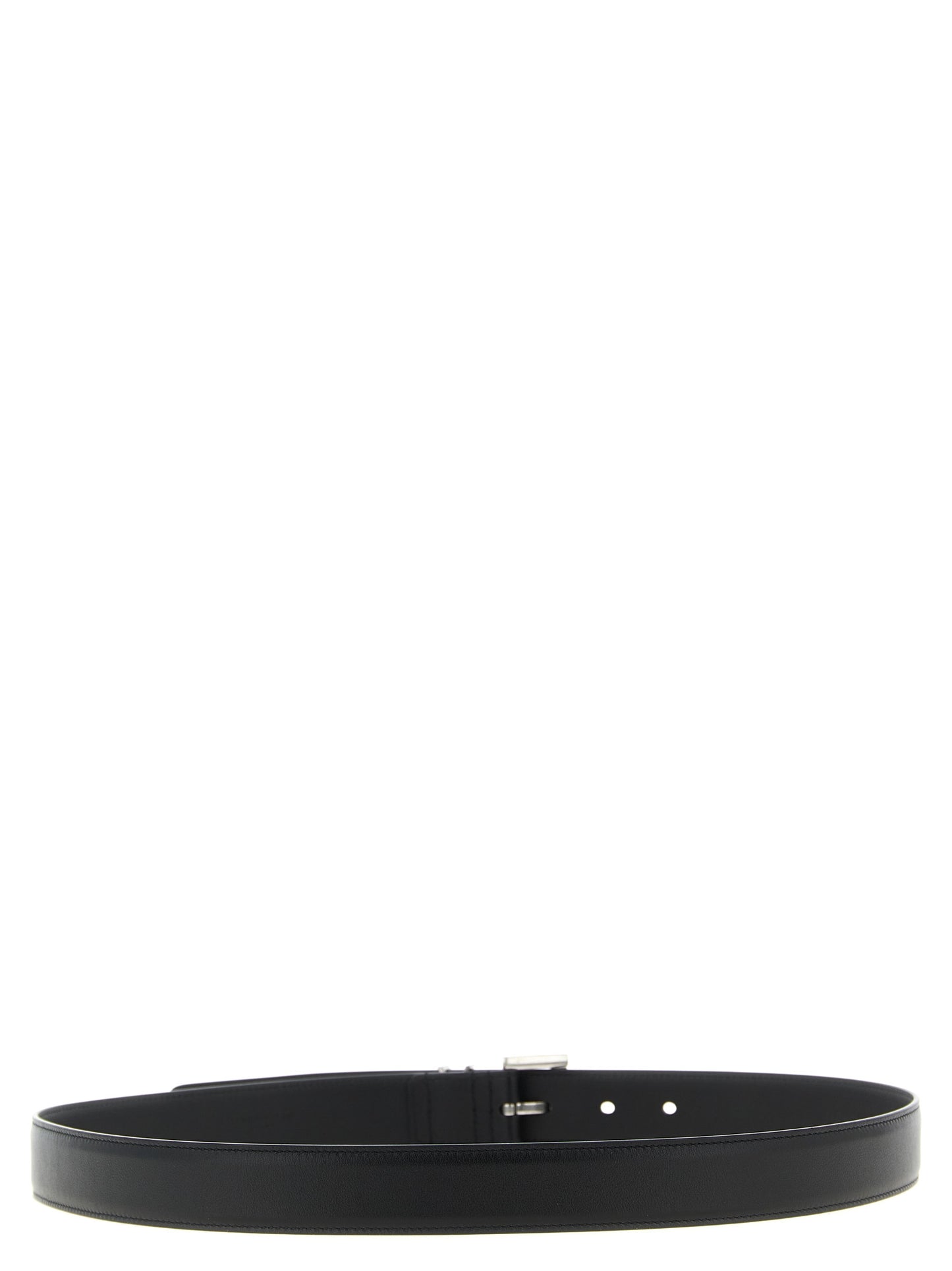 Saint Laurent Schwarzer Kalbsleder Gürtel Regular