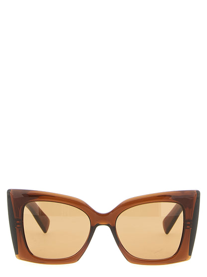 Saint Laurent Braune Sonnenbrille aus Acetat