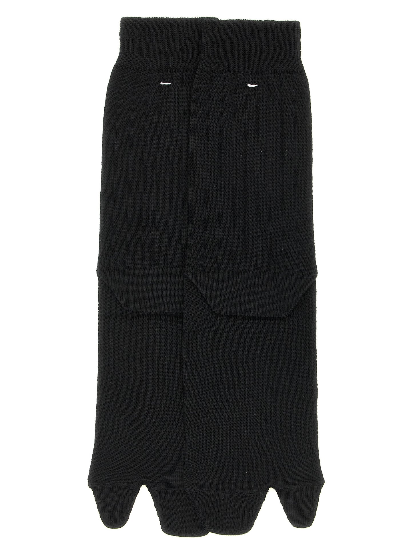 Maison Margiela Schwarze Wollsocken