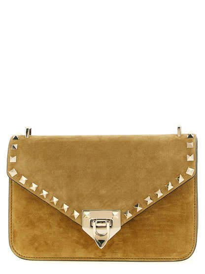 Valentino Garavani Beige Kalbsleder Umhängetasche