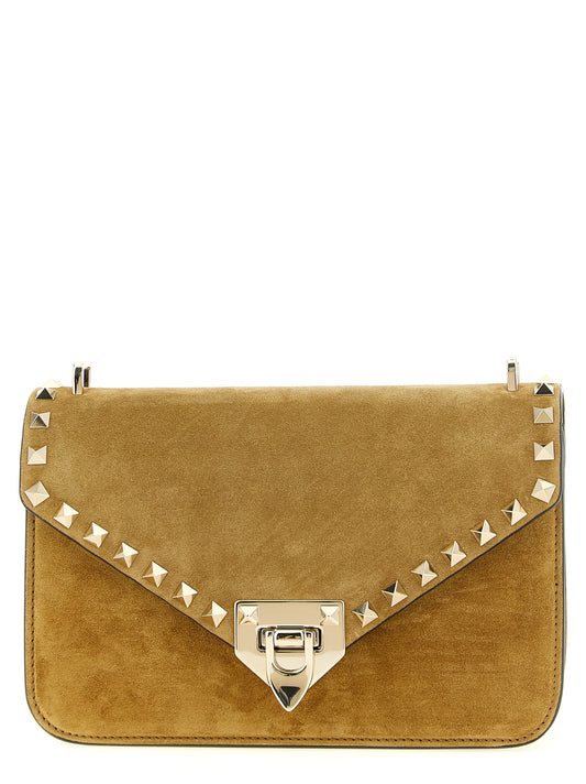 Valentino Garavani Beige Kalbsleder Umhängetasche