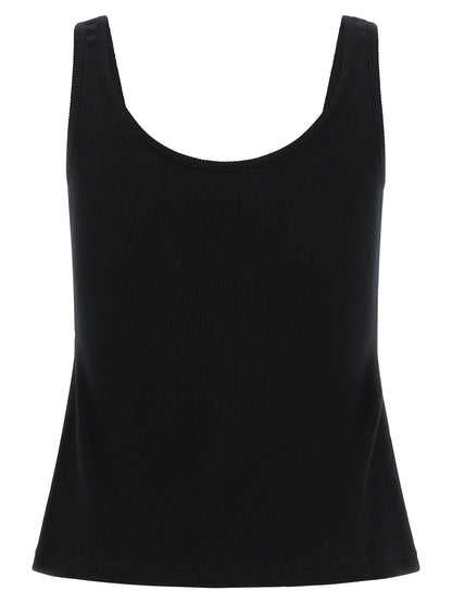 Off-White Schwarze Baumwoll-Tanktops