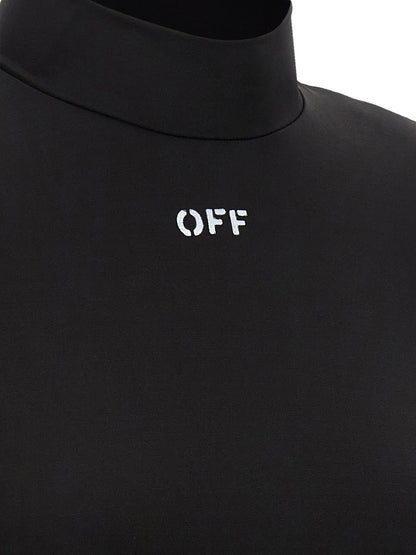 Off-White Schwarzes Hemd aus Acetat