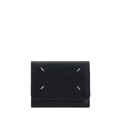 Maison Margiela Schwarzes Kalbsleder Bos Taurus Portemonnaie