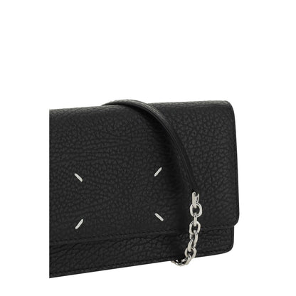 Maison Margiela Schwarzes Kalbsleder Bos Taurus Portemonnaie
