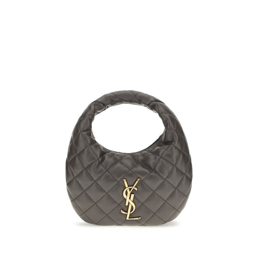 Saint Laurent Graue Lammleder Schultertasche Ovis Aries Aries