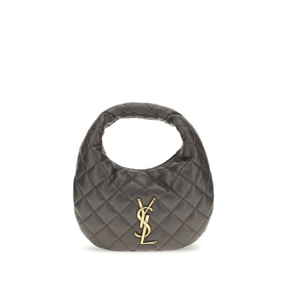 Saint Laurent Graue Lammleder Schultertasche Ovis Aries Aries