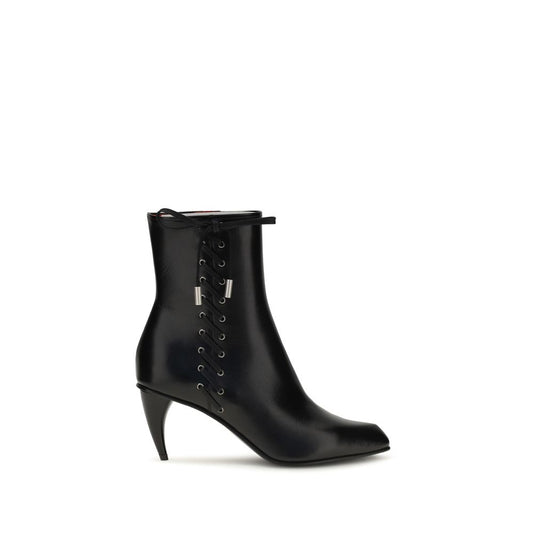 Alexander McQueen Schwarze Schnürstiefel aus Kalbsleder Bos Taurus