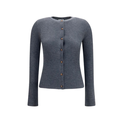 Burberry Grauer Kaschmir-Strickjacke