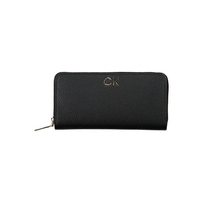 Calvin Klein Schwarze Damen-Geldbörse aus Polyester