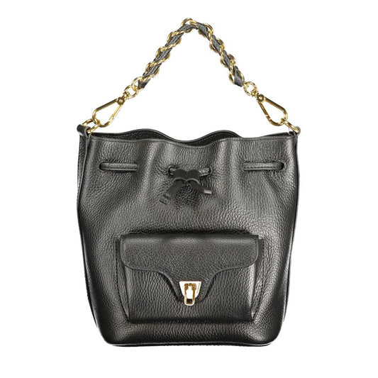 Coccinelle Schwarze Leder Damentasche