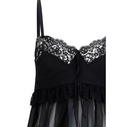 Chloé Schwarze Seidenbluse