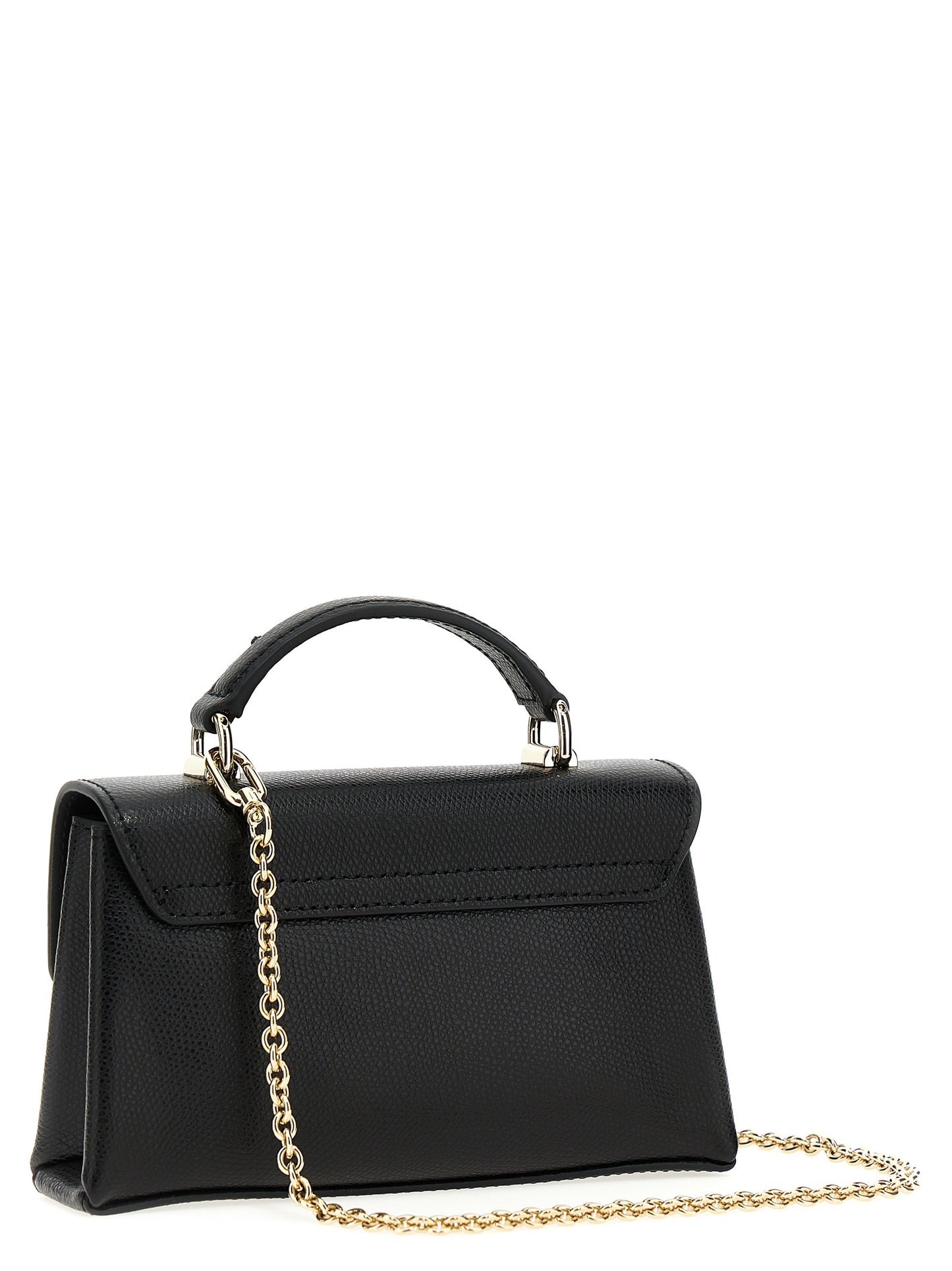 Furla Schwarze Leder Umhängetasche