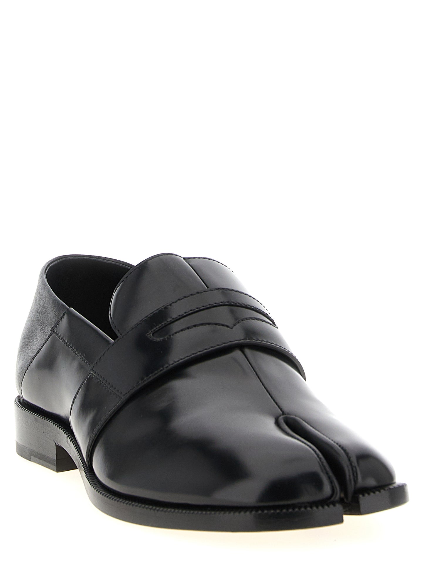 Maison Margiela Schwarze Loafer aus Kalbsleder zum Hineinschlüpfen
