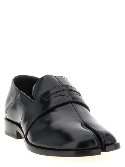 Maison Margiela Schwarze Loafer aus Kalbsleder zum Hineinschlüpfen