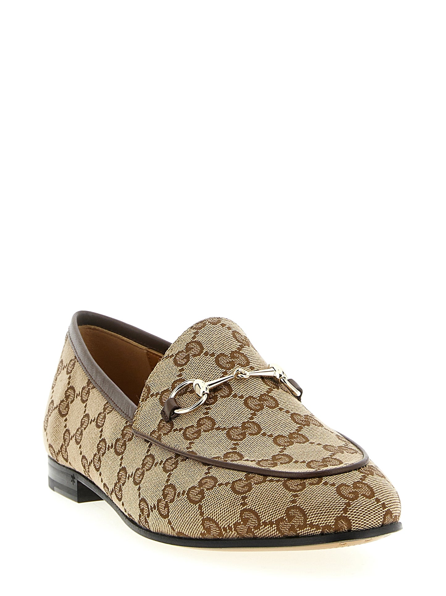Gucci Beige Polyester Slipper-Loafer