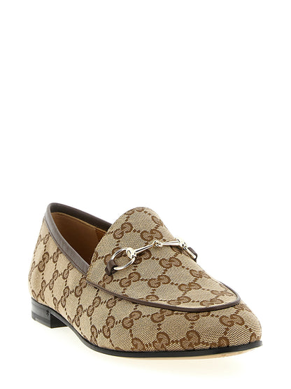 Gucci Beige Polyester Slipper-Loafer