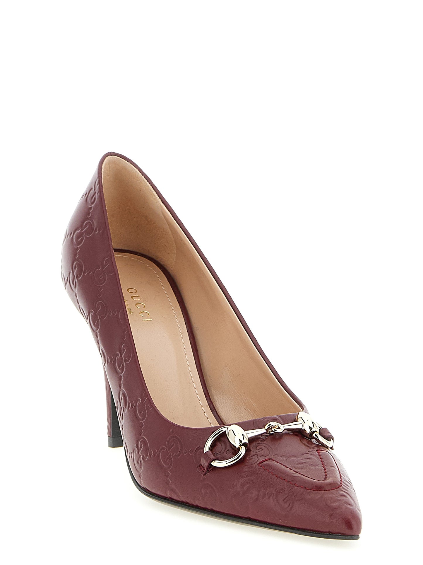Gucci Mehrfarbige Pumps aus Kalbsleder mit hohem Absatz