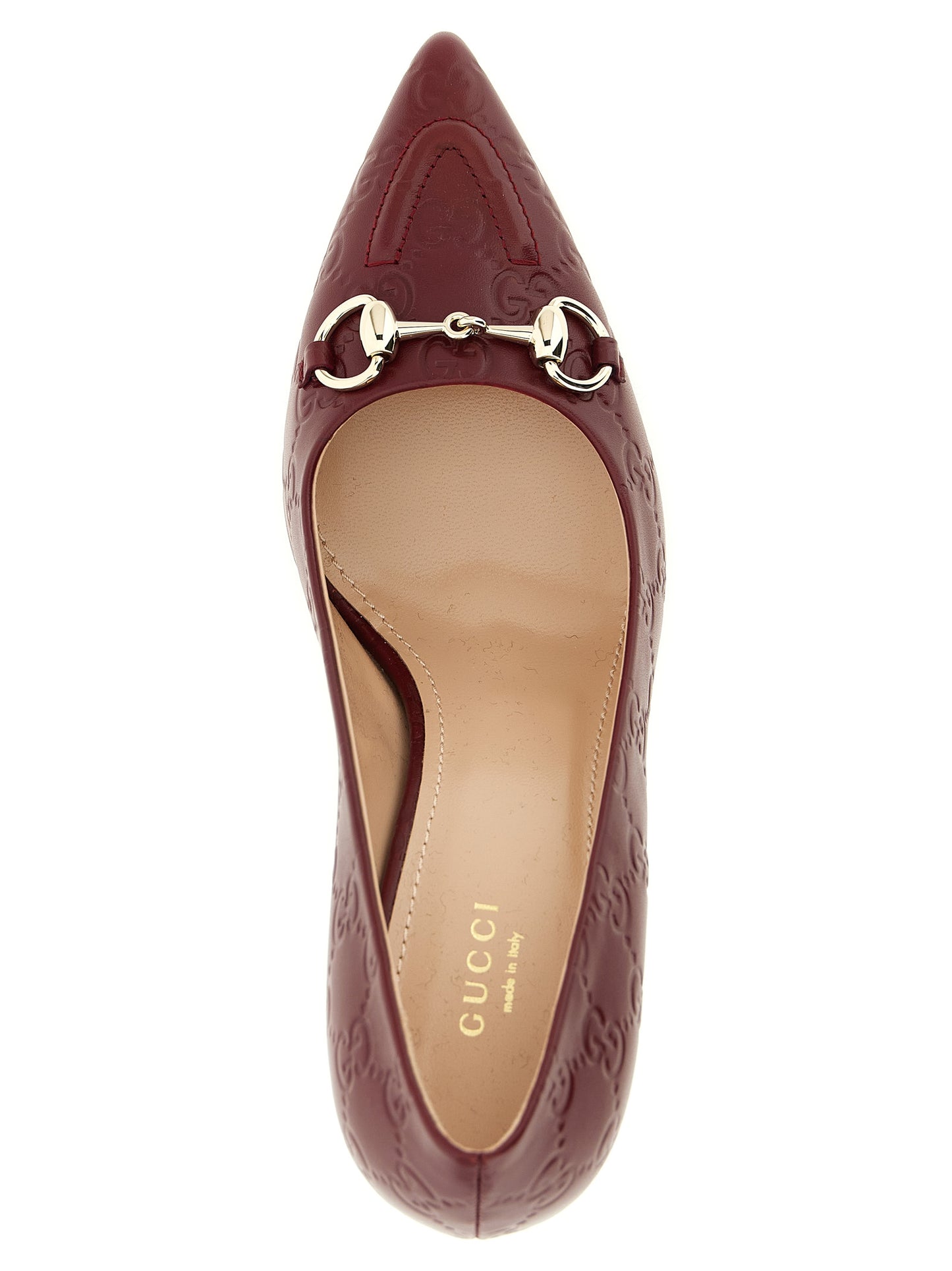 Gucci Mehrfarbige Pumps aus Kalbsleder mit hohem Absatz