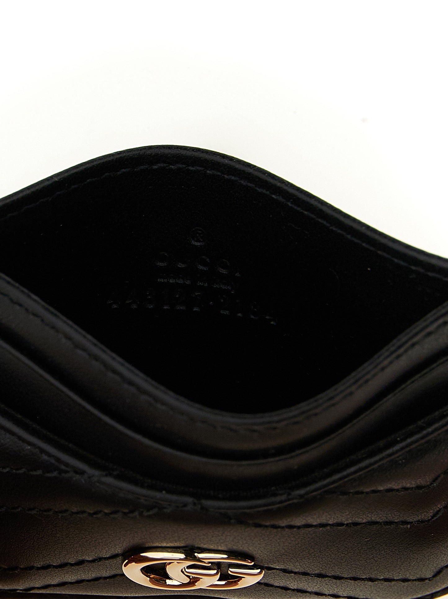Gucci Schwarzer Kalbsleder-Kartenetui