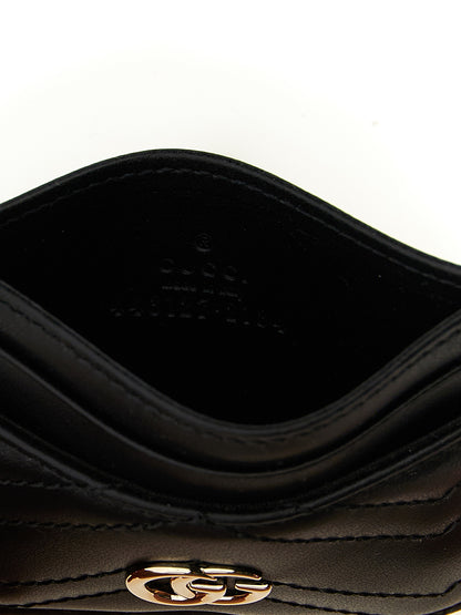 Gucci Schwarzer Kalbsleder-Kartenetui