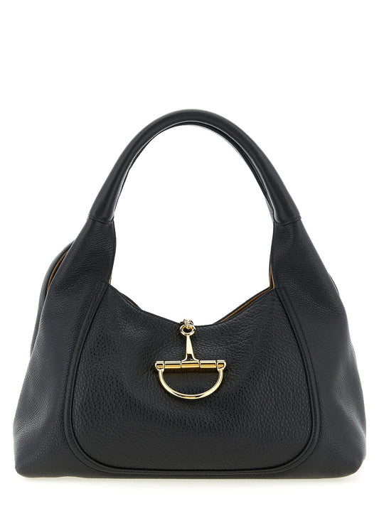 Gucci Schwarze Kalbsleder-Schultertasche