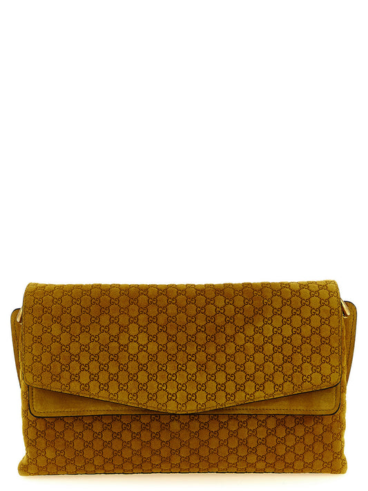 Gucci Zweifarbige Schultertasche aus Kalbsleder
