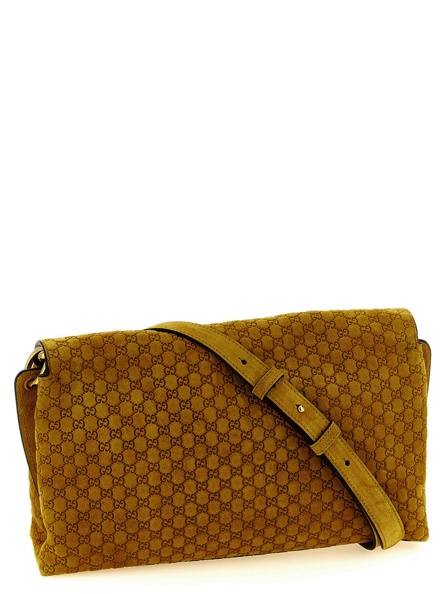 Gucci Zweifarbige Schultertasche aus Kalbsleder