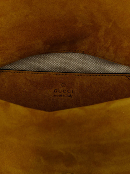 Gucci Zweifarbige Schultertasche aus Kalbsleder