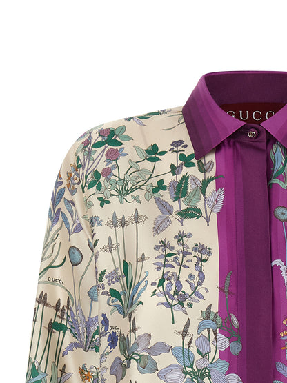 Gucci Mehrfarbige Seidenbluse