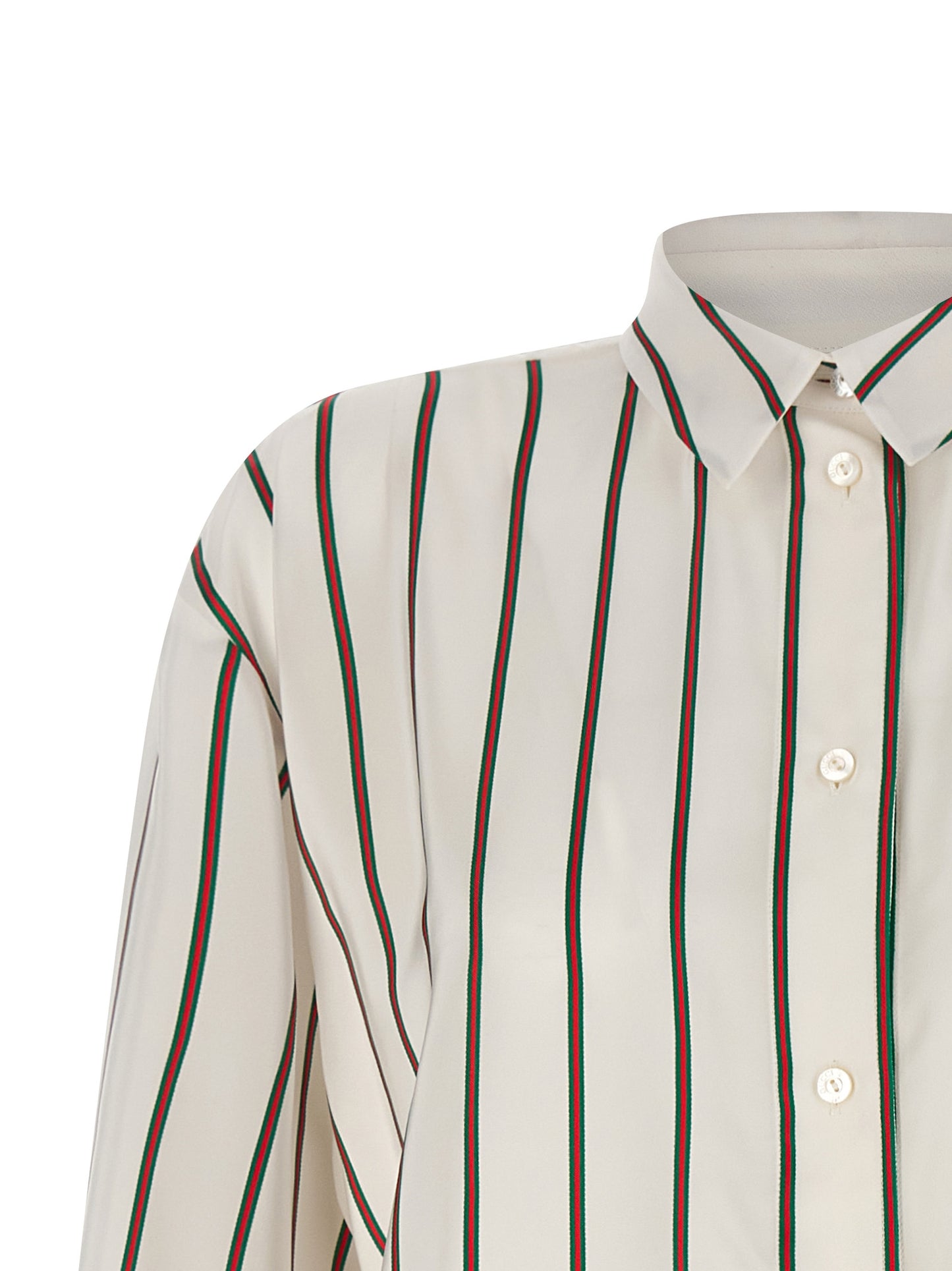 Gucci Seidenbluse in Weiß