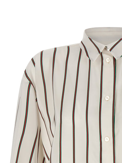 Gucci Seidenbluse in Weiß