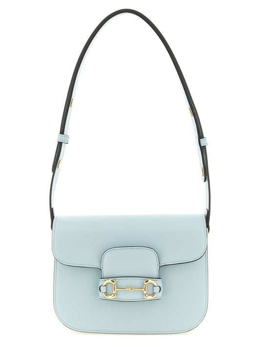 Gucci Schultertasche aus blauem Kalbsleder
