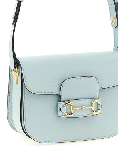 Gucci Schultertasche aus blauem Kalbsleder