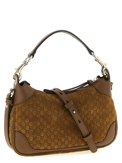 Gucci Braunes Kalbsleder Damen Crossbody Tasche