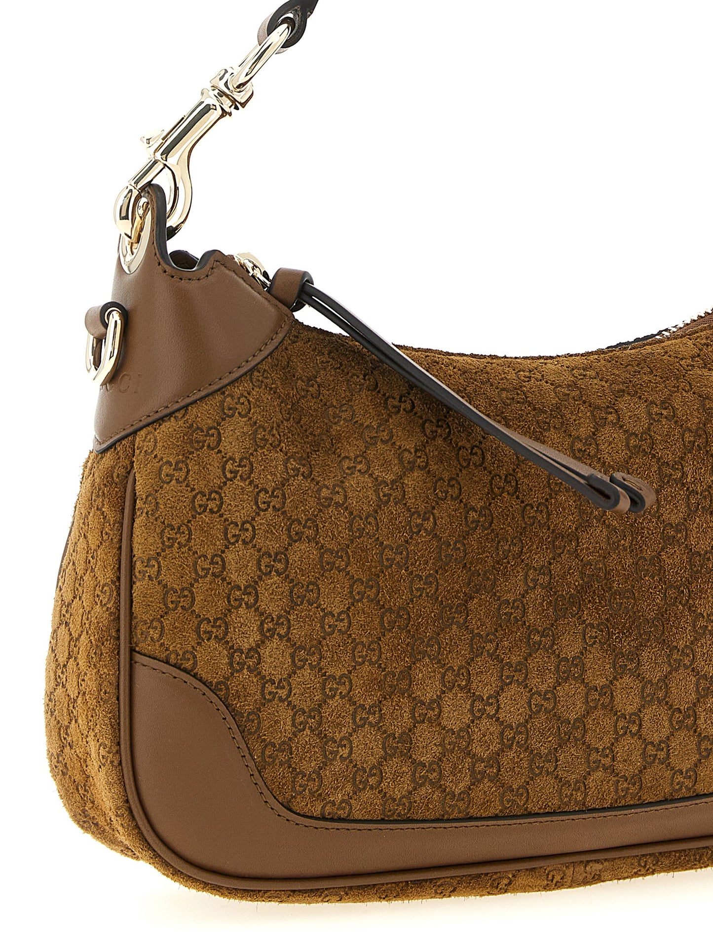 Gucci Braunes Kalbsleder Damen Crossbody Tasche