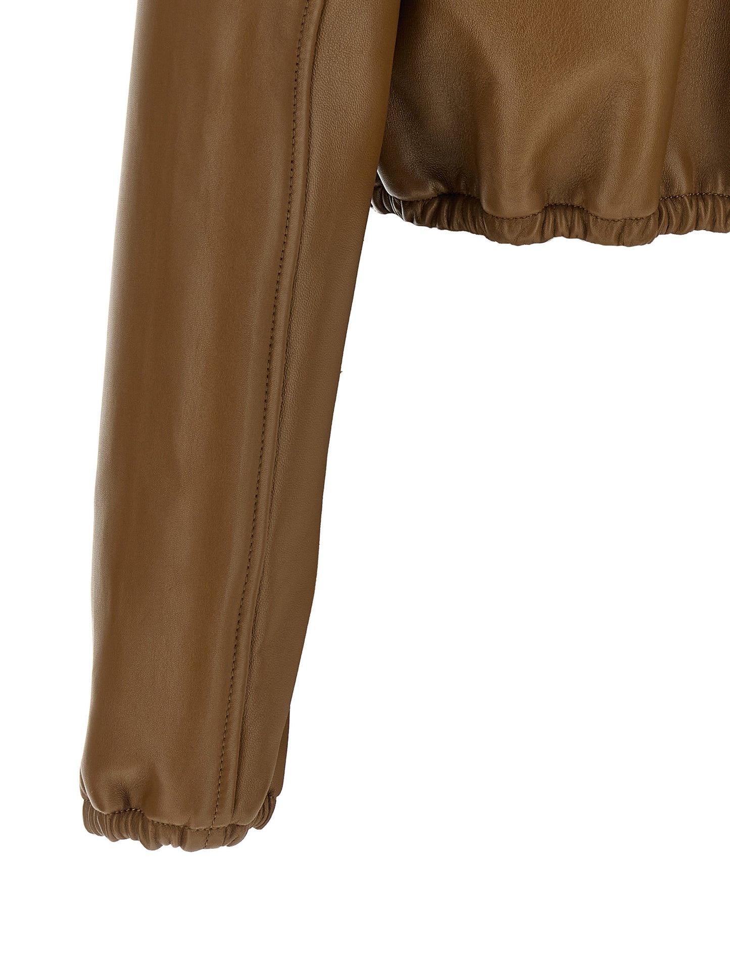 Gucci Beige Lammleder Lederjacke
