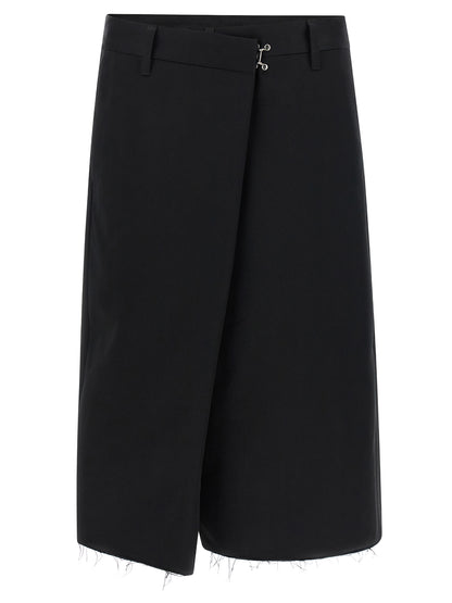 Maison Margiela Schwarze Baumwoll-Bermudashorts