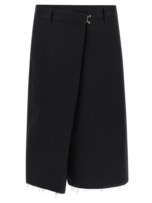 Maison Margiela Schwarze Baumwoll-Bermudashorts