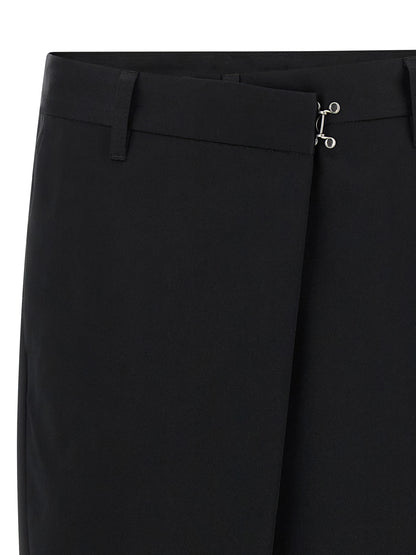 Maison Margiela Schwarze Baumwoll-Bermudashorts