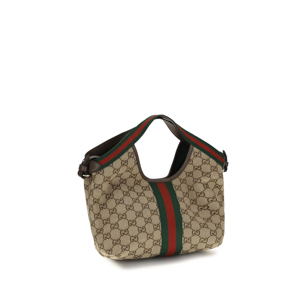 Gucci Beige Stoff-Schultertasche